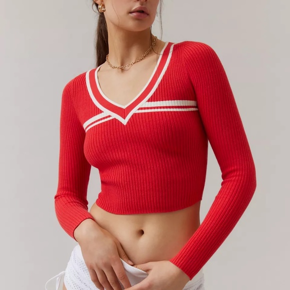 NWT - BDG Addison V Neck Ribbed Knit Sweater - Picture 12 of 12